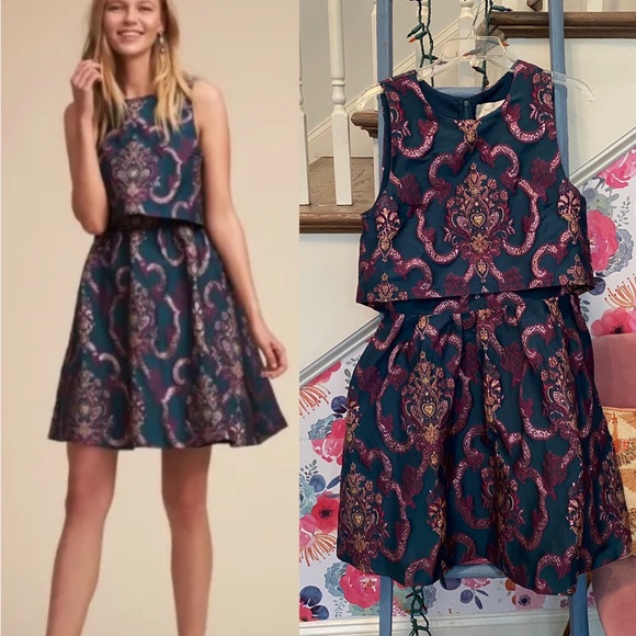 BHLDN Dresses & Skirts - BHLDN Stowe Brocade Dress
